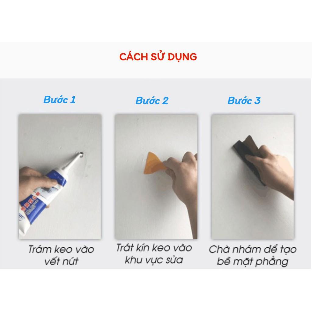 Keo Vá Tường Chống Thấm Trám Vết Nứt Khe Hở Tường Chống Mốc Ẩm Làm Sạch Tường