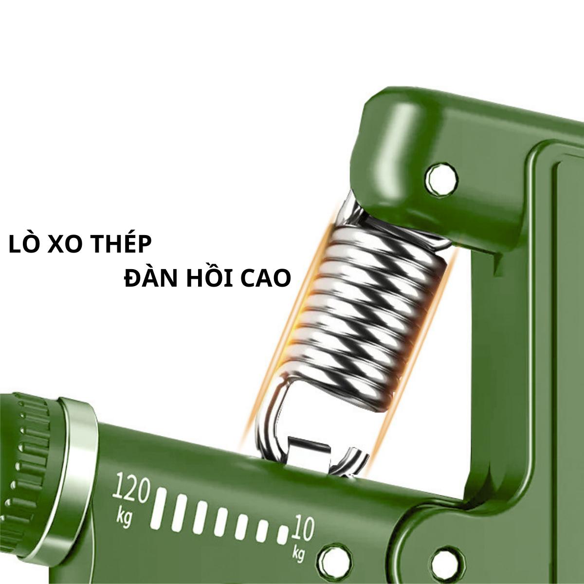 Kìm Bóp Tay Có Vòng Đếm Số Điện Tử Bấm Ngược Theo Giây Cấp Độ Từ 10 Đến 120 Kg