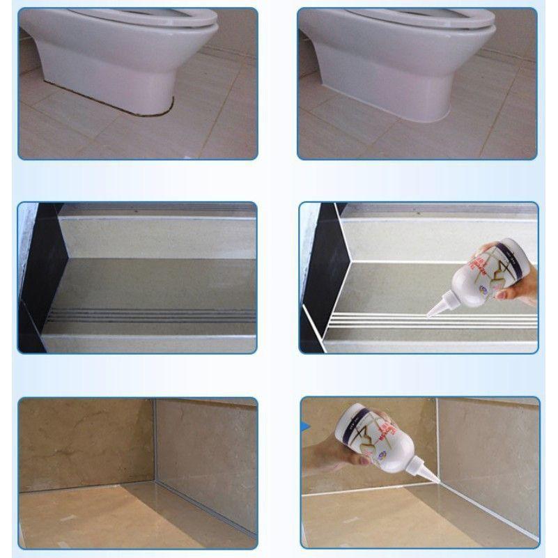 Chai Sơn Kẻ Chỉ Gạch, Làm Trắng Mạch Gạch Sàn Nhà