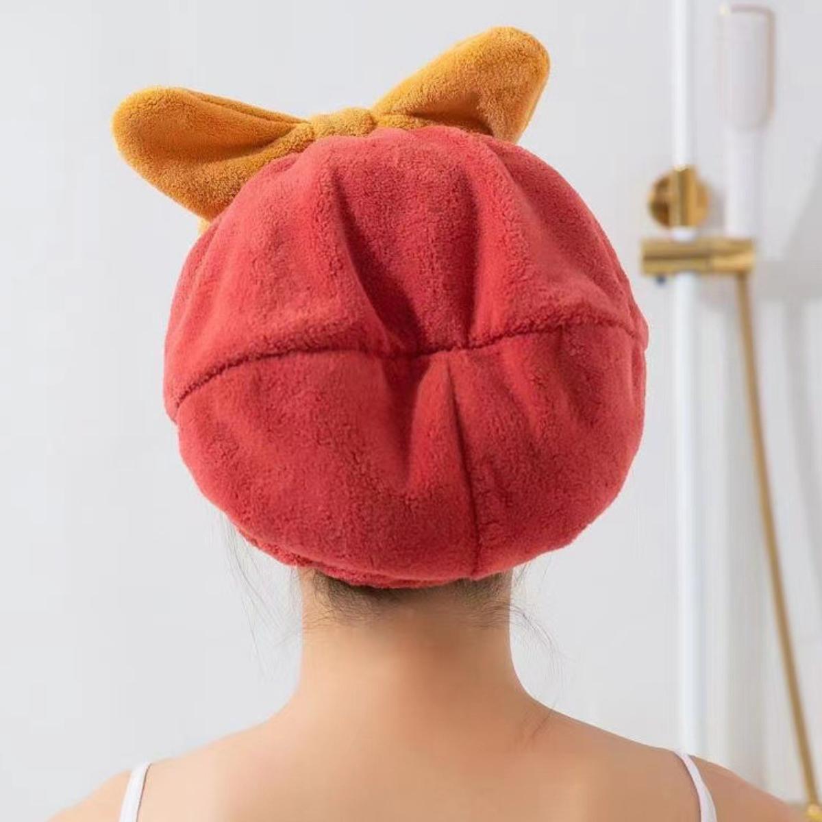 Mũ Tắm Ủ Tóc, Quấn Đầu Vải Cotton Nhanh Khô Có Nơ Mềm Mịn Siêu Thấm Nước