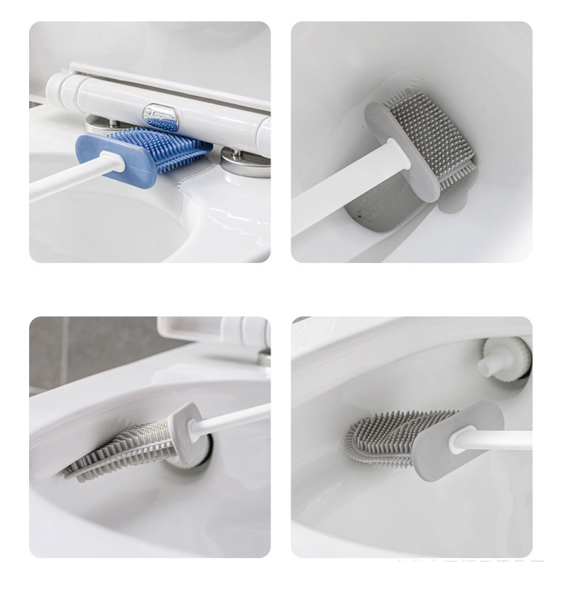 Bàn Chải Vệ Sinh Toilet Bằng Silicone Tiện Dụng