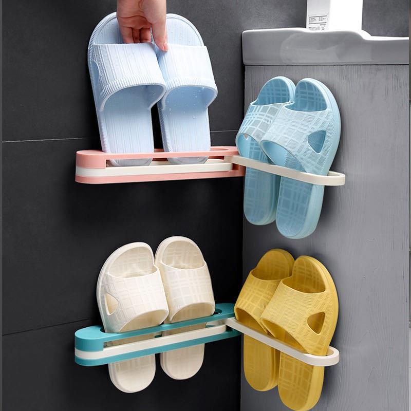 Kệ Giá Để Giày Dép Dán Tường 3 in 1 - Giá Treo Giày, Treo Khăn Tắm, Treo Đồ Dán Tường Thông Minh 3 Trong 1