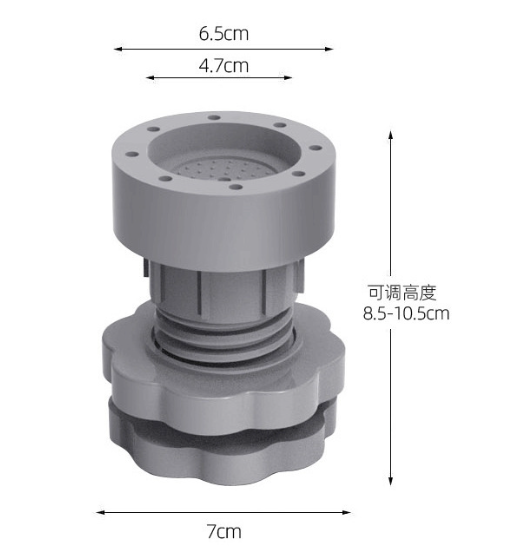 Bộ 4 chân nâng máy giặt hình hoa