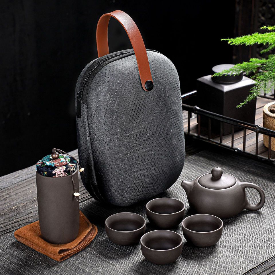 Bộ bình trà có túi đựng đi du lịch