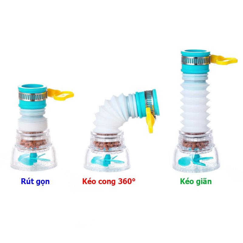 Đầu Vòi Lọc Nước Xoay 360 Độ  Gắn Bồn Rửa Chén Bát
