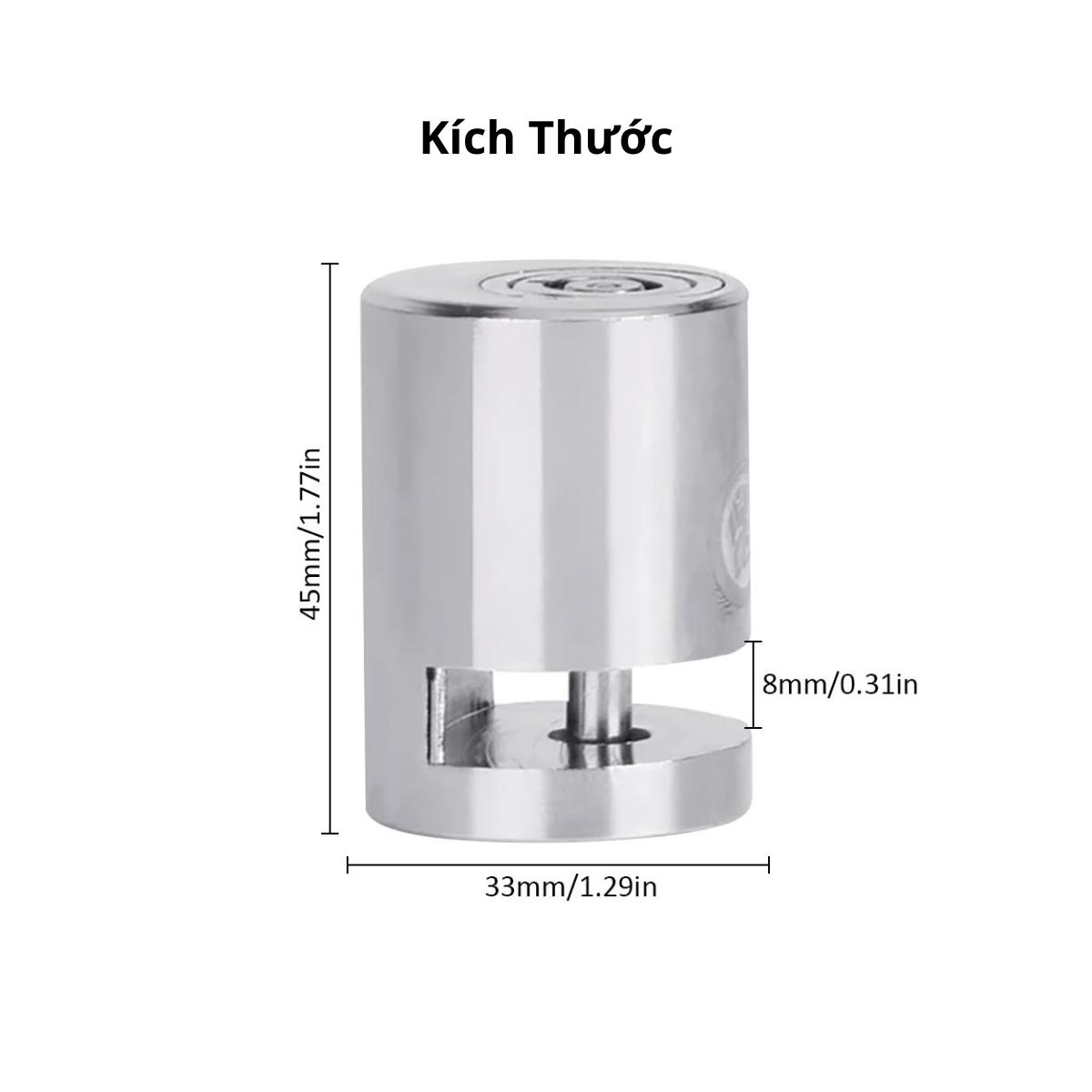 Khóa Đĩa Phanh Chống Trộm Chất Liệu Thép Nguyên Khối Cho Xe Máy, Xe Điện, Xe Đạp