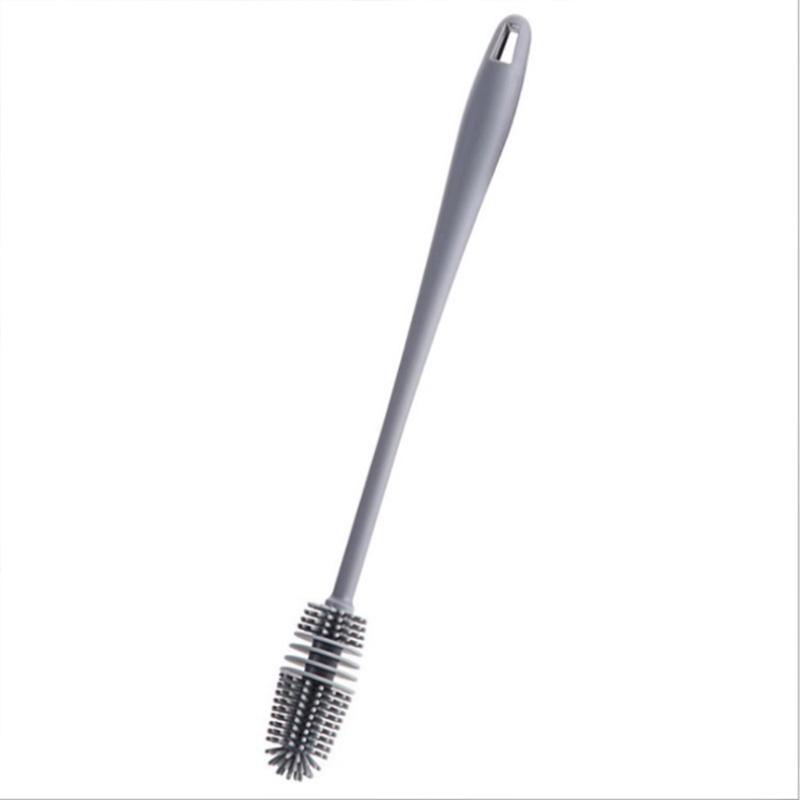 Bàn chải silicon vệ sinh ly cốc cán cầm dài