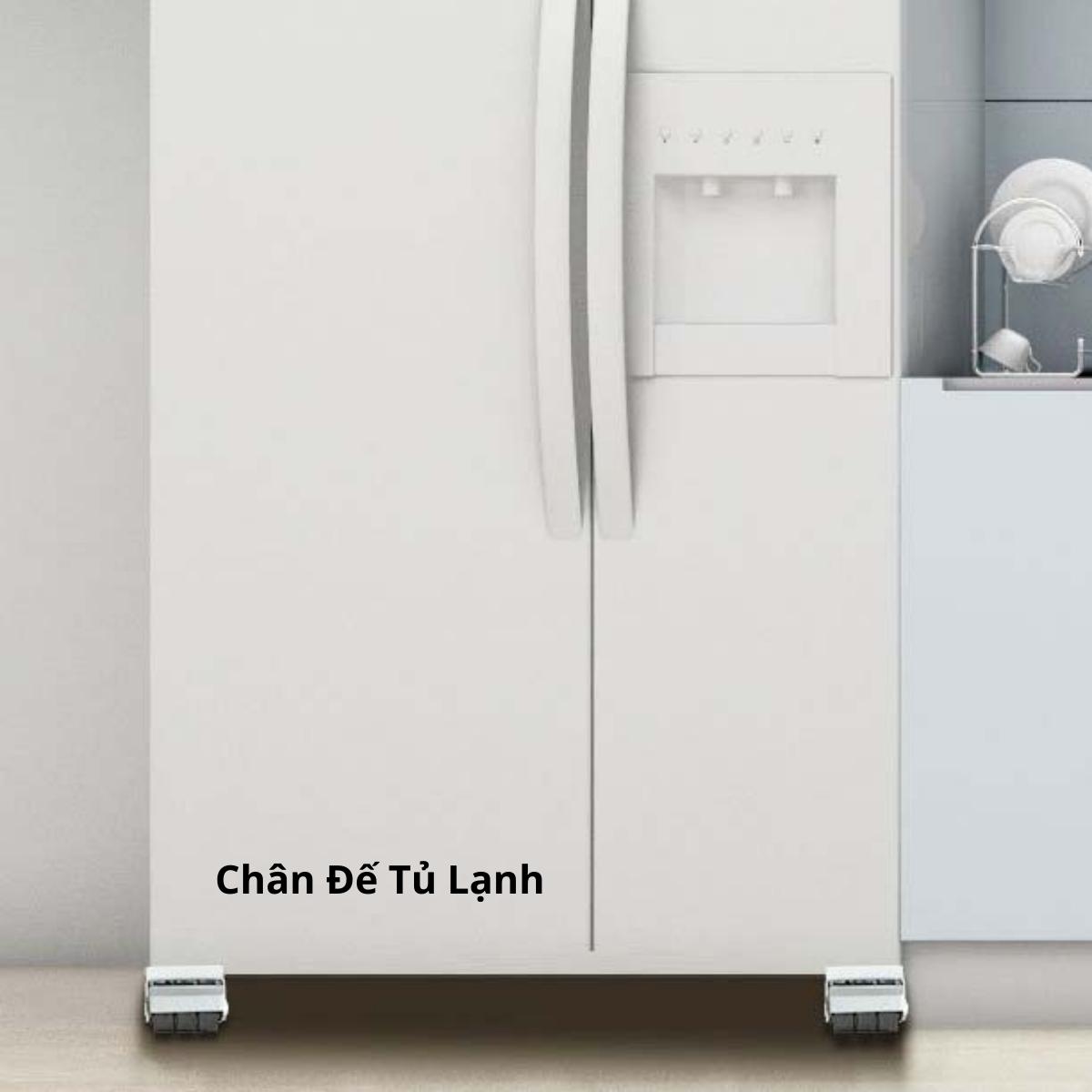 Bộ 2 Thanh Chân Đế Máy Giặt, Tủ Lạnh Có Bánh Xe Di Chuyển Chịu Tải 200 Kg Có Thể Điều Chỉnh Được Kích Thước Đến 70 Cm