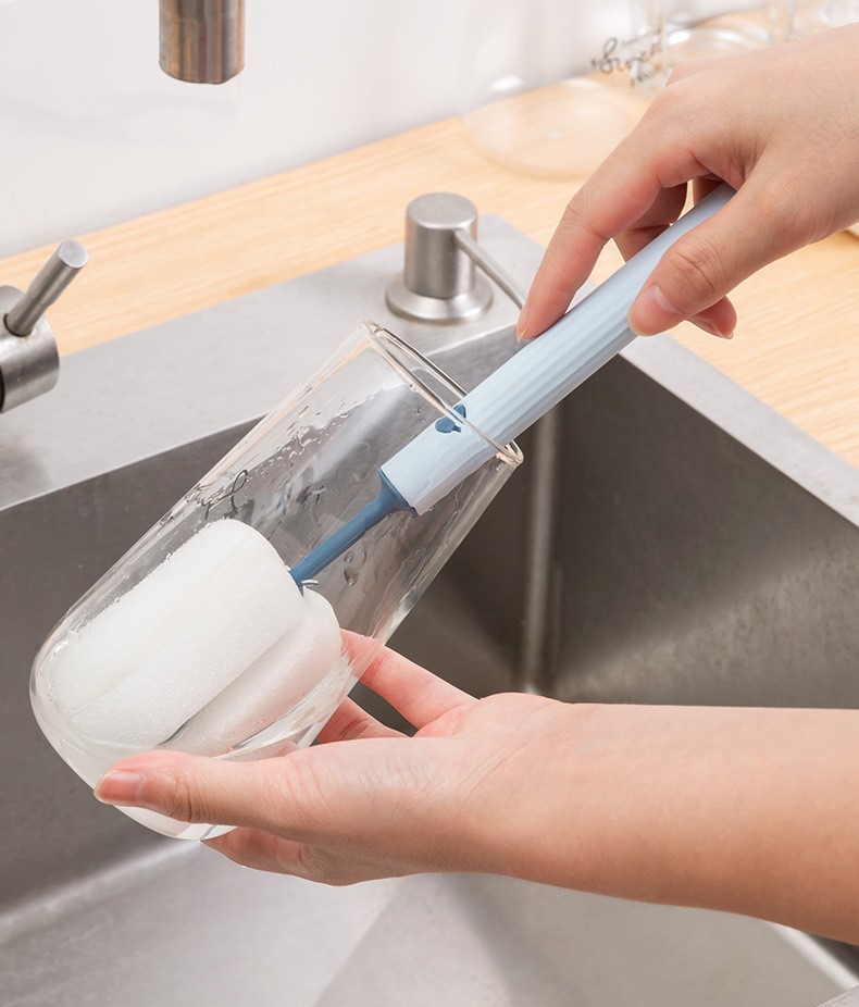 Dụng cụ rửa ly cán nhựa