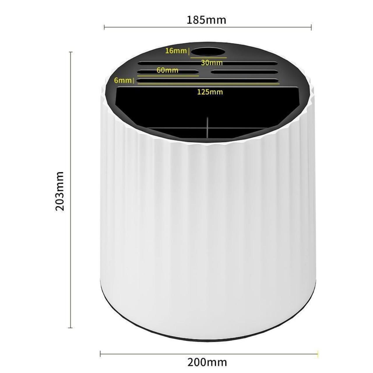 Kệ Đựng Dao Muỗng Đũa Xoay 360 Có Khay Chứa Nước
