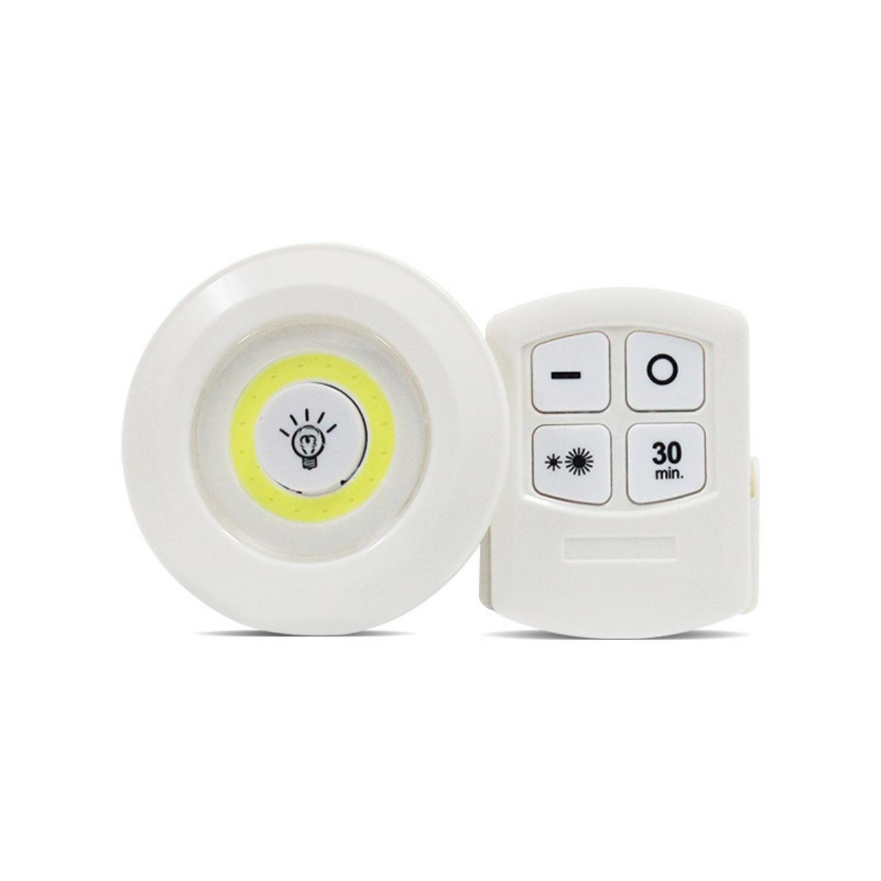Bộ 3 Đèn Led Không Dây Kèm Remote Điều Khiển Từ Xa Có Miếng Dán Tường
