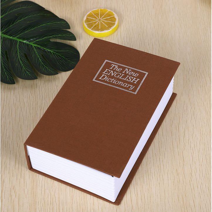 Két sắt mini hình quyển sách từ điển tiếng Anh Ổ khóa