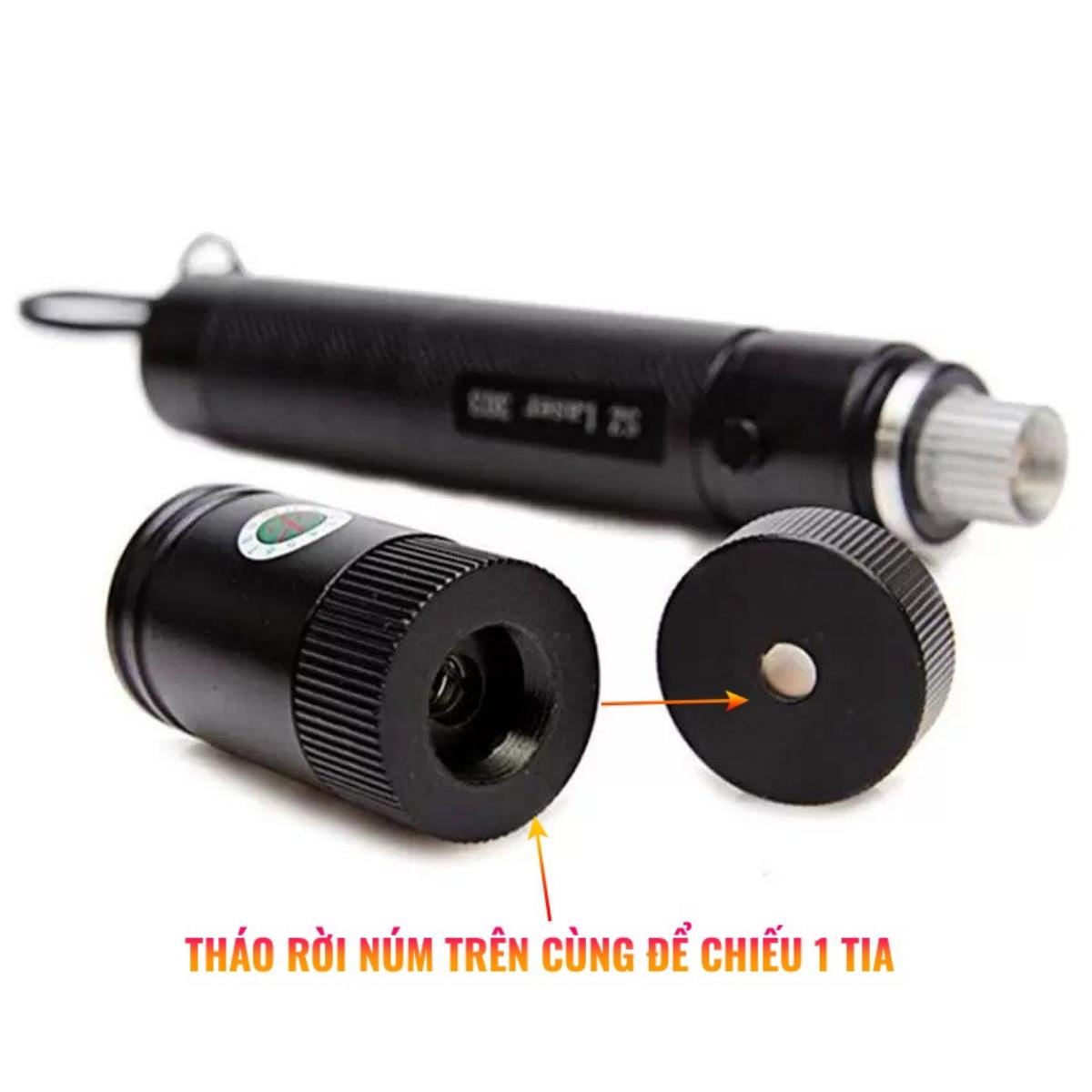 Đèn Pin Laser 303 có nhiều chế độ chiếu