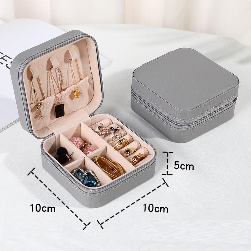 Hộp đựng trang sức, phụ kiện bọc da sang trọng có chia ngăn dễ dàng sắp xếp và gọn gàng nhiều màu xinh xắn theo sở thích