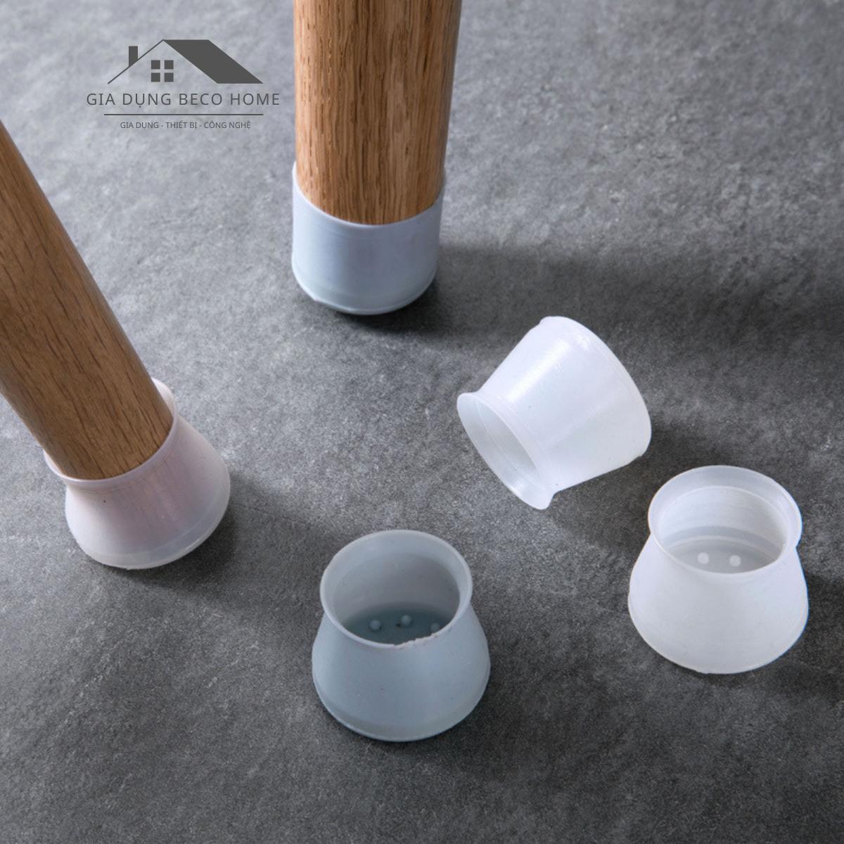 Combo 10 Nút Bọc Chân Bàn Ghế Hình Tròn Chất Liệu Silicone