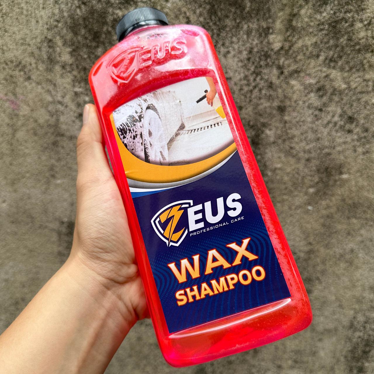 Nước Xà Bông Rửa Xe Bọt Tuyết Zeus Wax Shampoo 1 Lít Dùng Cho Mọi Loại Xe Máy, Ô Tô
