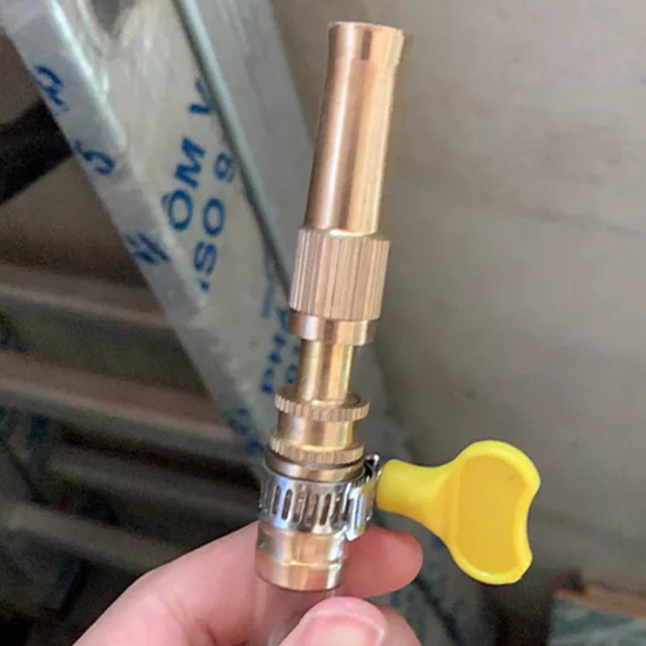 Vòi Xịt Nước Tăng Áp Mini Dùng Để Rửa Xe, Tưới Cây, Vệ Sinh Nhà Cửa Điều Chỉnh Được Nhiều Chế Độ Phun [ Tặng Kèm Đai Siết ]