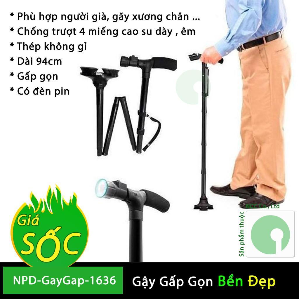 Gậy trusty cane có thể gập lại với 3 dẫn