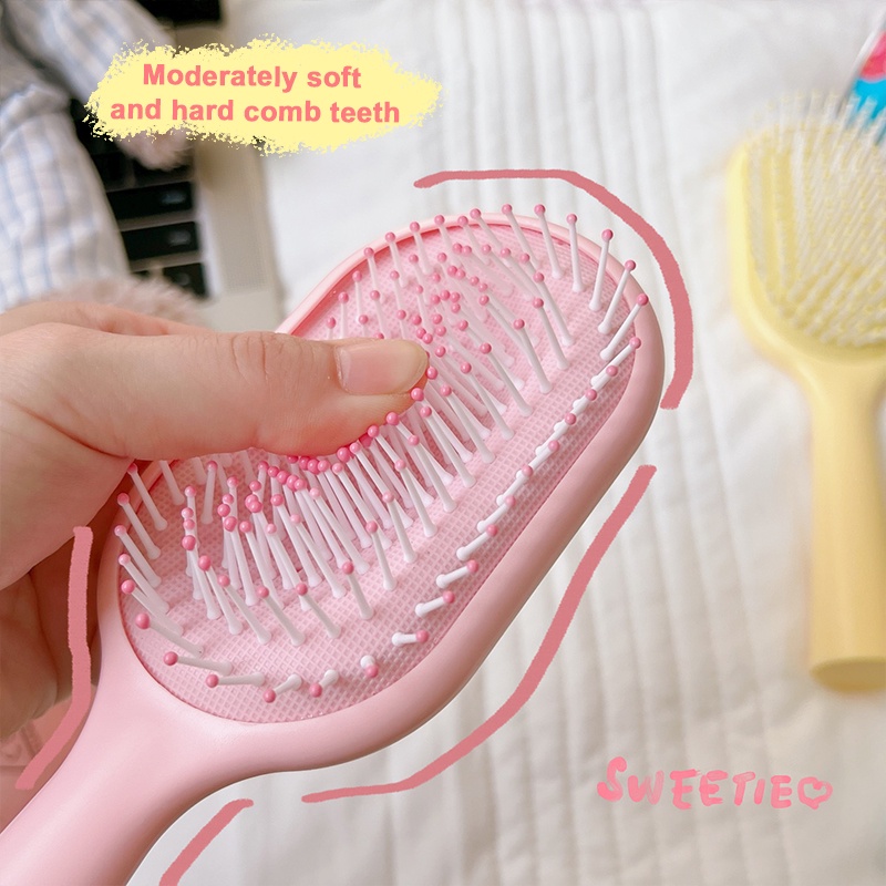 Lược Chải Tóc Chống Tĩnh Điện Massage Da Đầu Đủ Màu