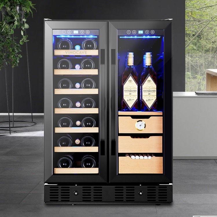 tủ bảo quản rượu vang và xì gà