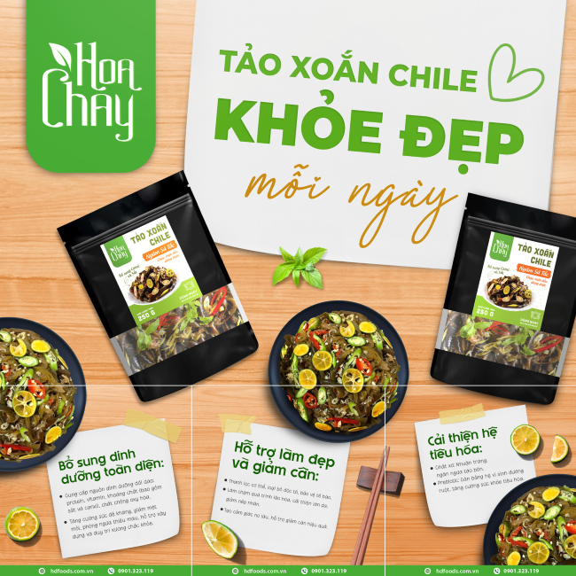 Tảo Xoắn Chile - Nâng niu sức khỏe, tươi trẻ làn da