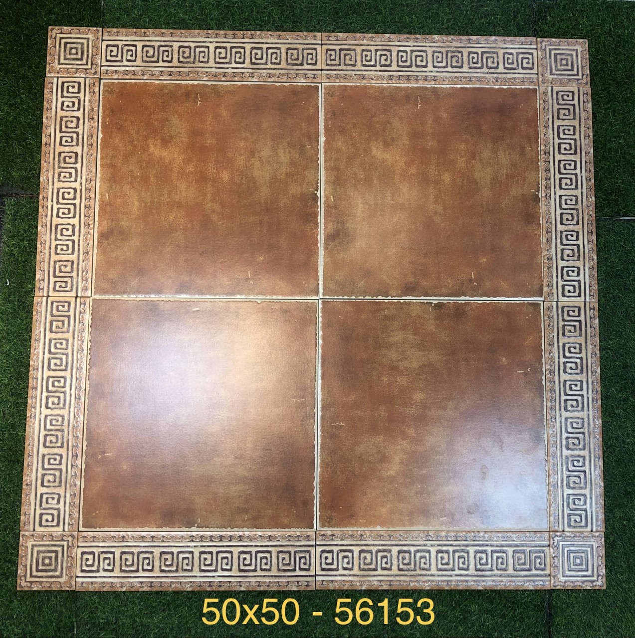 Gạch giả cổ chống trơn 50x50 cm nhập khẩu 56153 Biệt thự, sân vườn, villa, ban công, nhà cổ