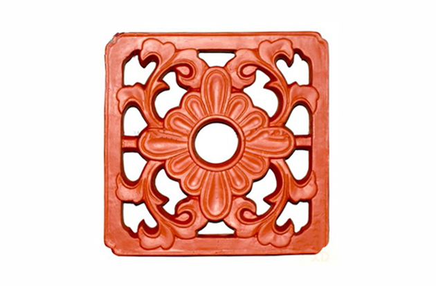 Gạch thông gió 30x30cm gốm đỏ hoa cúc