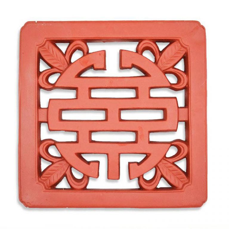 Gạch thông gió 30x30cm gốm đỏ Chữ thọ vuông