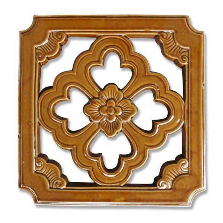 Gạch thông gió 40x40cm gốm men Hoa roi