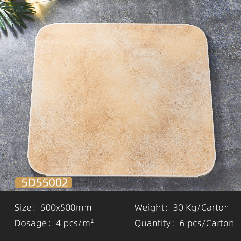Gạch giả cổ chống trơn 50x50 cm nhập khẩu 5D55002 Biệt thự, sân vườn, villa, ban công, nhà cổ