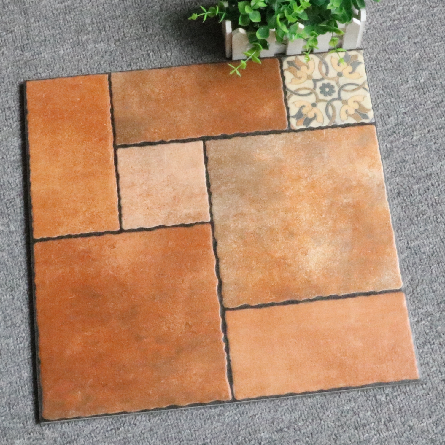 Gạch giả cổ Granite chống trơn 40x40 cm nhập khẩu 41103 Biệt thự, sân vườn, villa, ban công, nhà cổ