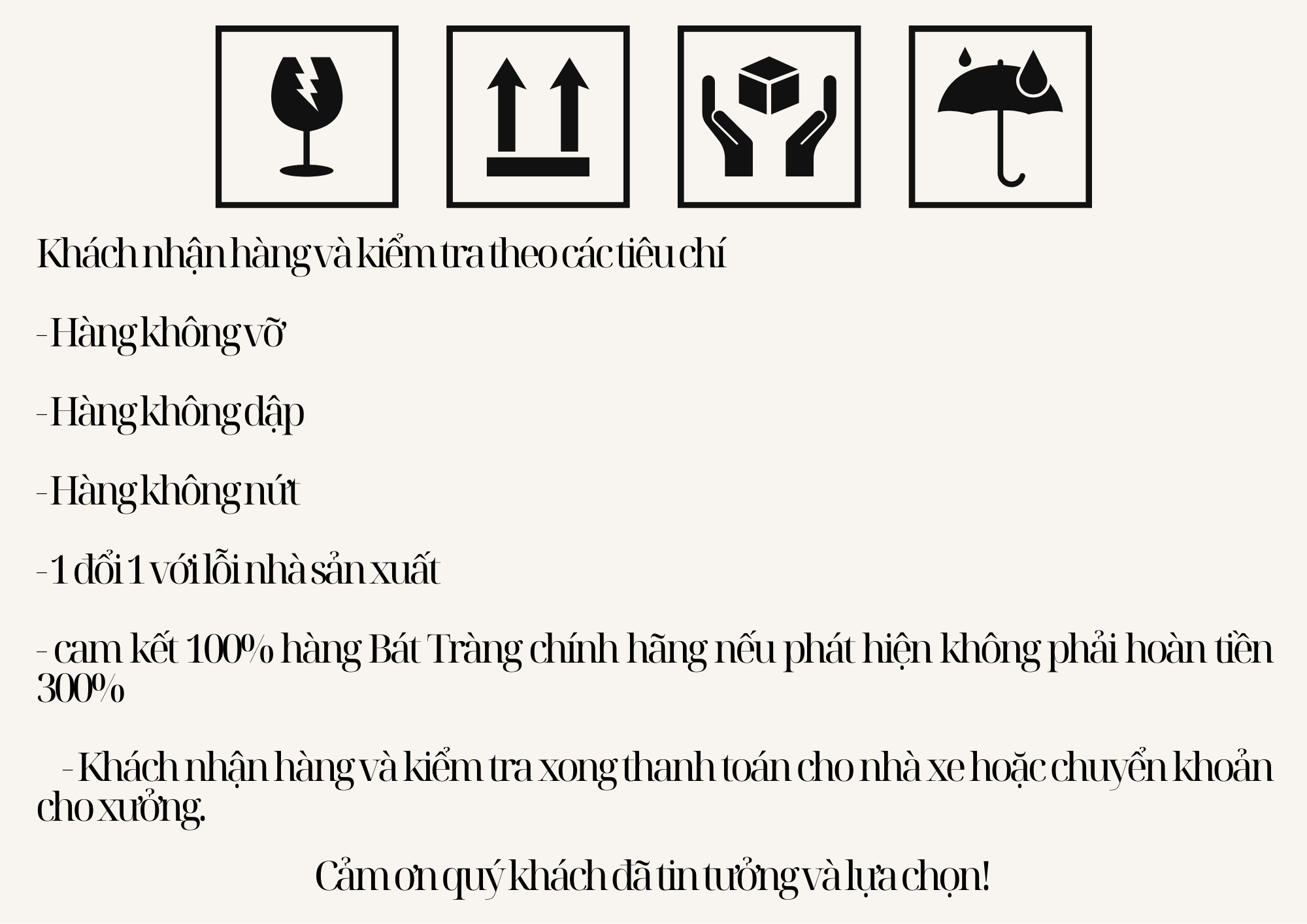 Chính sách đổi trả và nhận hàng của Phúc Khang.
