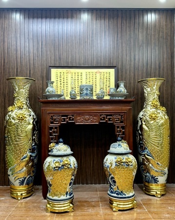 Cặp choé Dát Vàng 40L Phú Quý Trường Xuân.