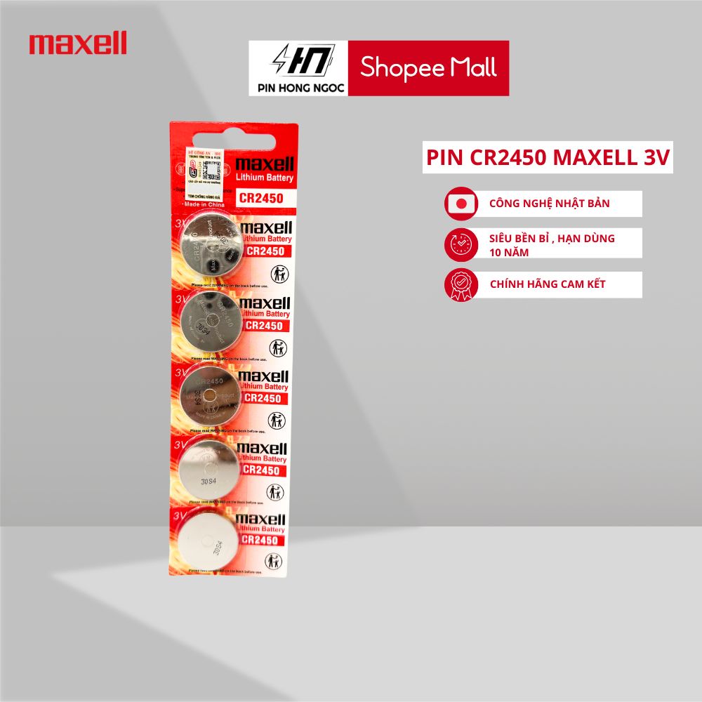 Đại lý phân phối Pin CR2032 H Maxell Lithium 3V