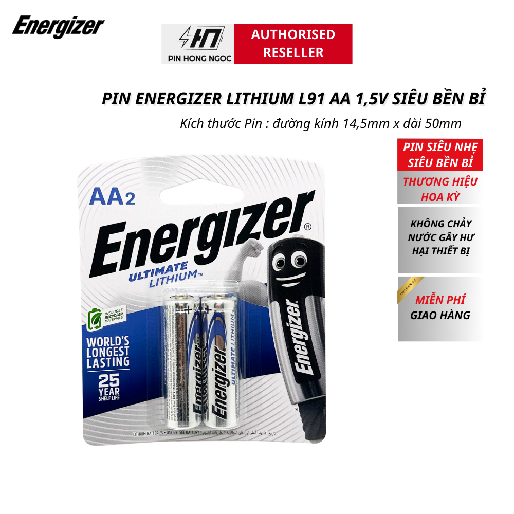 🔋 Top 5 Loại Pin Energizer Bán Chạy Nhất 2025 – Lựa Chọn Tốt Nhất Cho Mọi Thiết Bị