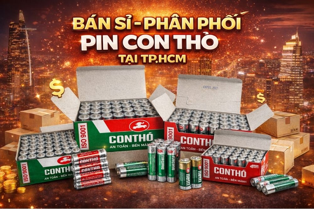 Nhà Phân Phối, Đại Lý Bán Sỉ Pin Con Thỏ Tại TP.HCM Uy Tín, Giá Tốt