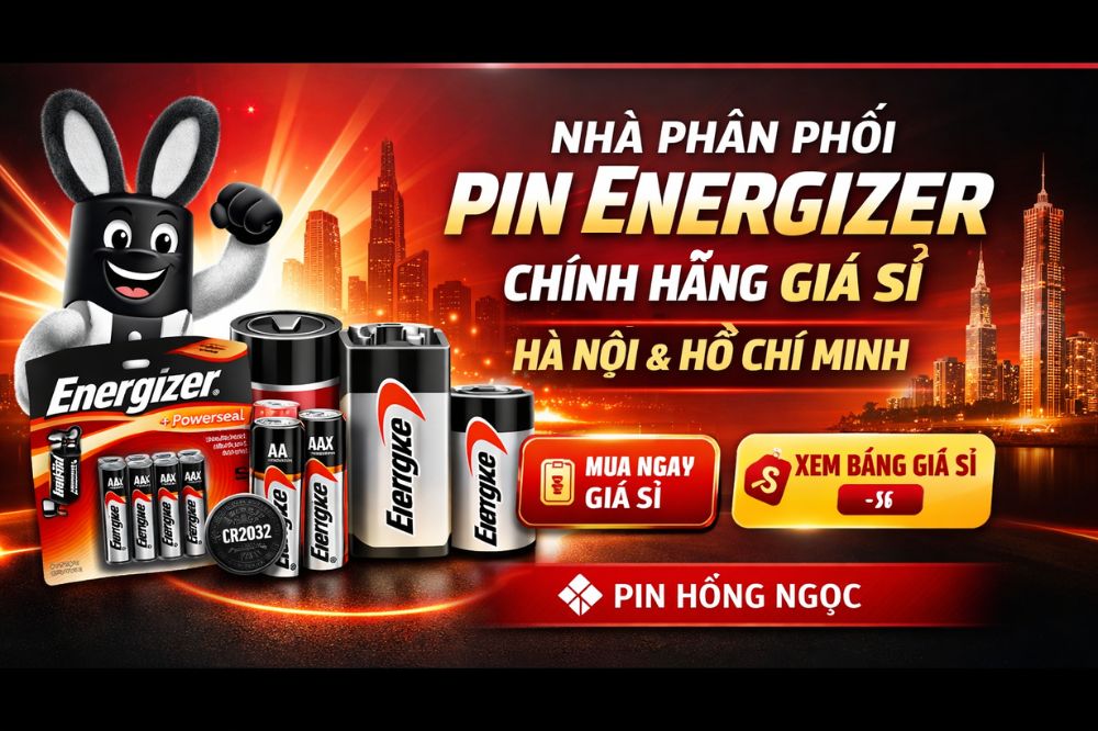 Nhà phân phối pin Energizer chính hãng có VAT, hỗ trợ CO CQ | Pin Hồng Ngọc