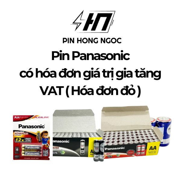 Nhà phân phối pin Panasonic khu vực miền Bắc – Giá sỉ đại lý, xuất hóa đơn giá trị gia tăng VAT đầy đủ