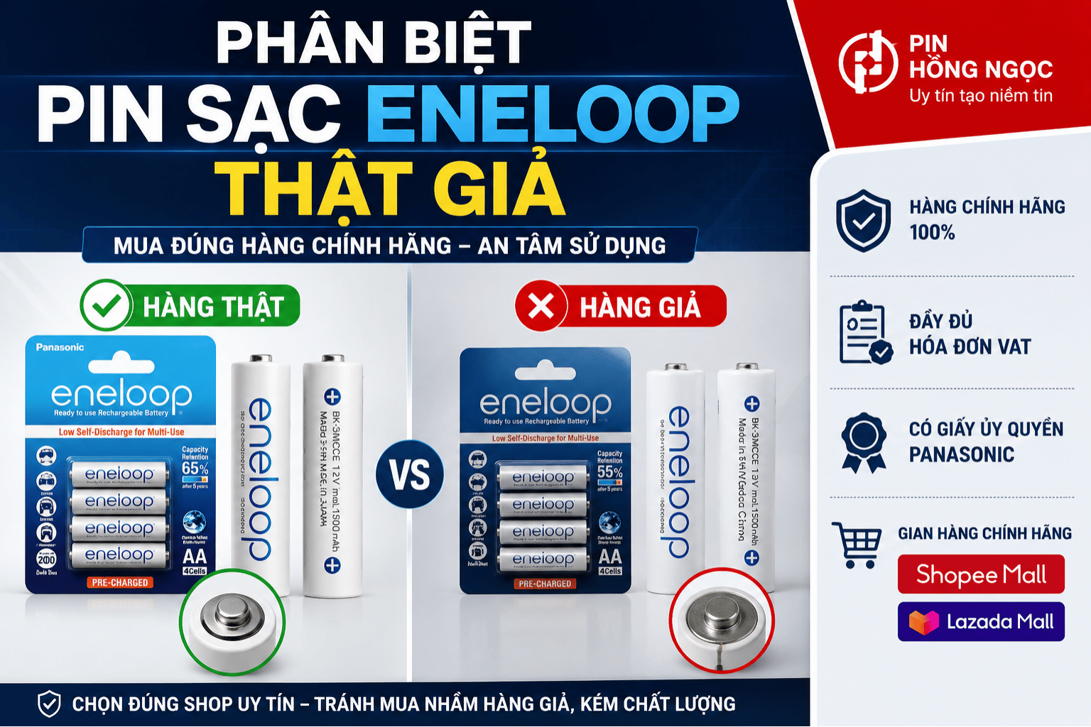 Phân Biệt Pin Sạc Eneloop Thật Giả: Cách Mua An Toàn