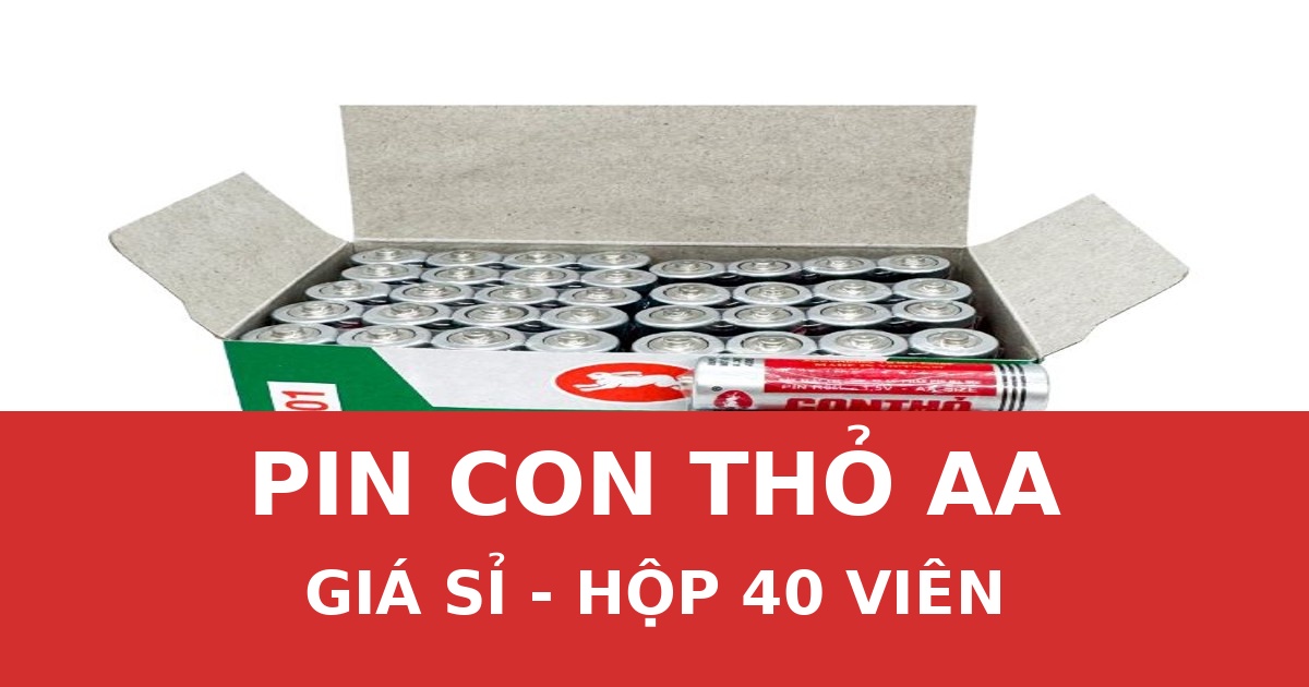 Bảng Giá Pin Con Thỏ Tháng 12/2025 – Giá Sỉ & Lẻ Mới Nhất (AA, AAA, C, D, 9V)