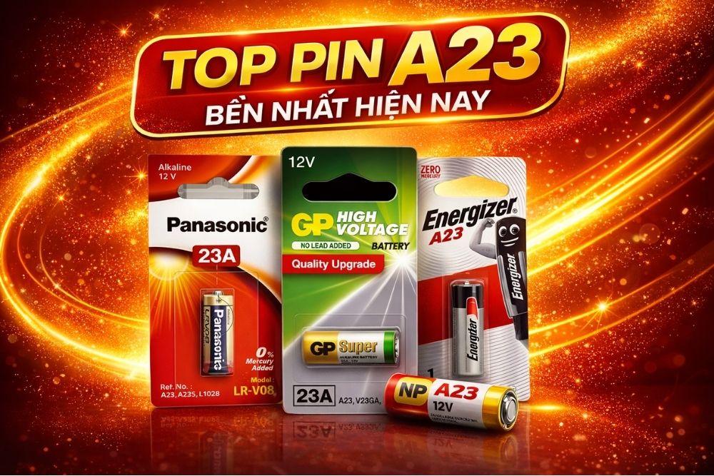 Top Pin A23 Bền Nhất Hiện Nay Cho Remote, Cửa Cuốn, Chuông Cửa