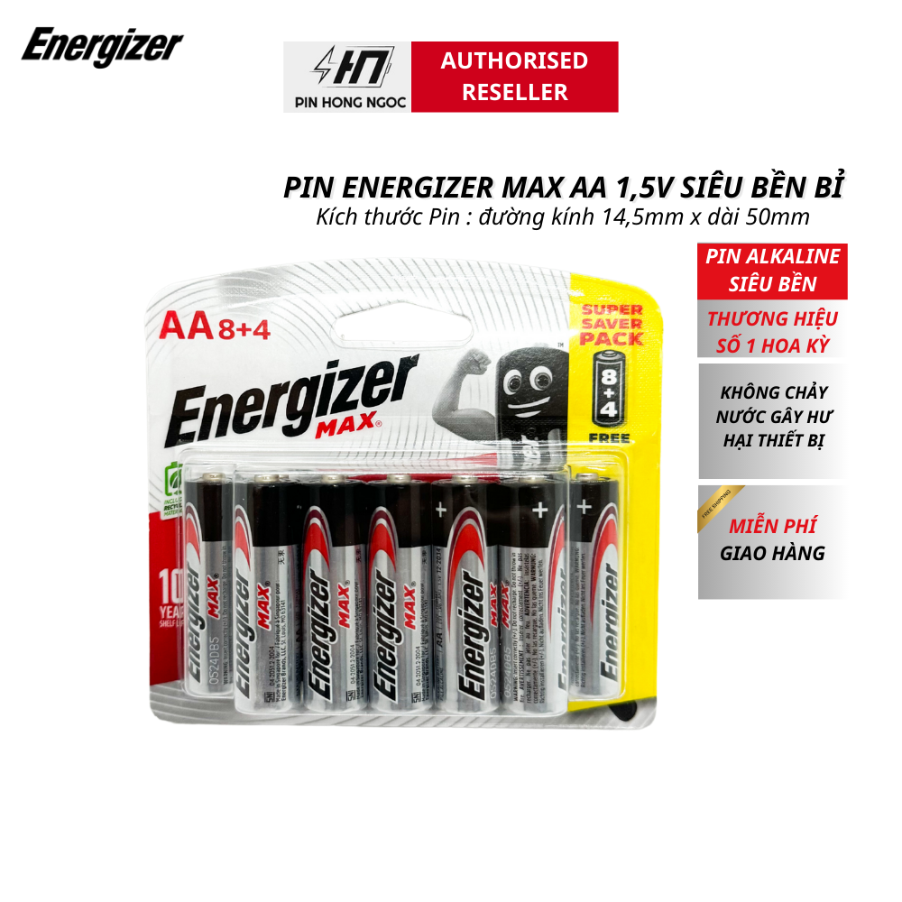 Pin energizer Max AA E91 Bp8+4