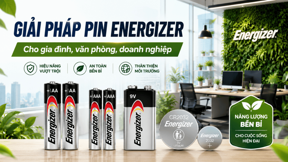 Pin Hồng Ngọc cung cấp pin Energizer chính hãng cho doanh nghiệp cửa hàng và khách mua số lượng lớn