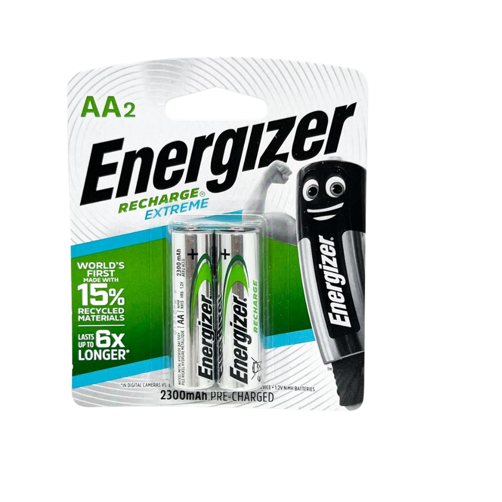 Pin sạc Energizer AA 2300mAh NiMH vỉ 2 viên chính hãng