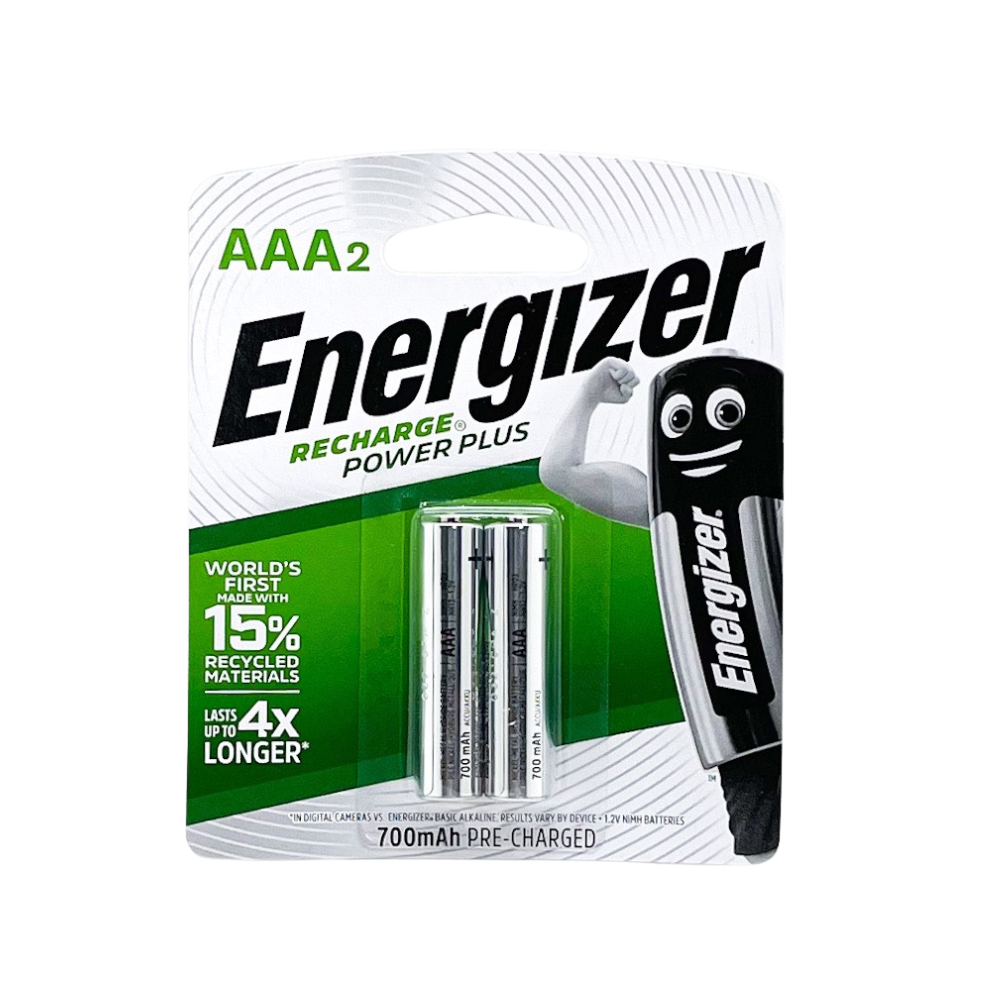Pin sạc Energizer AAA 700mAh NiMH vỉ 2 viên chính hãng
