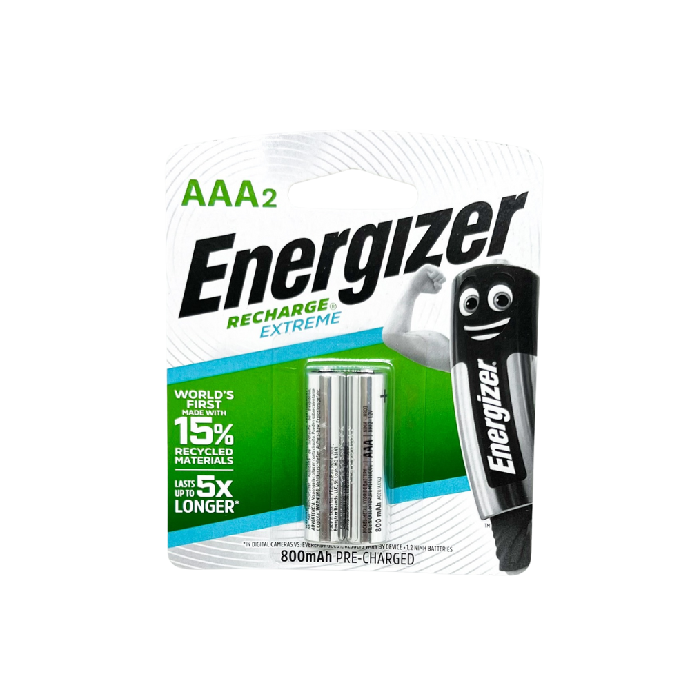 Pin sạc Energizer AAA 800mAh NiMH vỉ 2 viên chính hãng