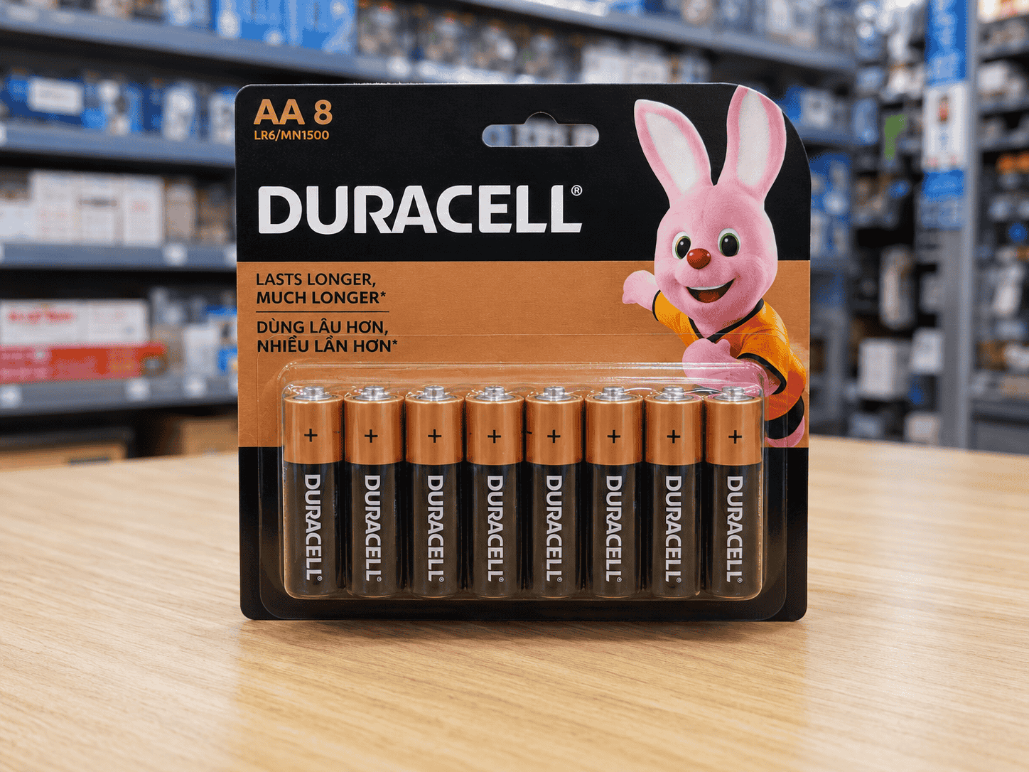 Pin Duracell Coppertop Alkaline LR6 AA8 1,5V vỉ 8 viên chính hãng
