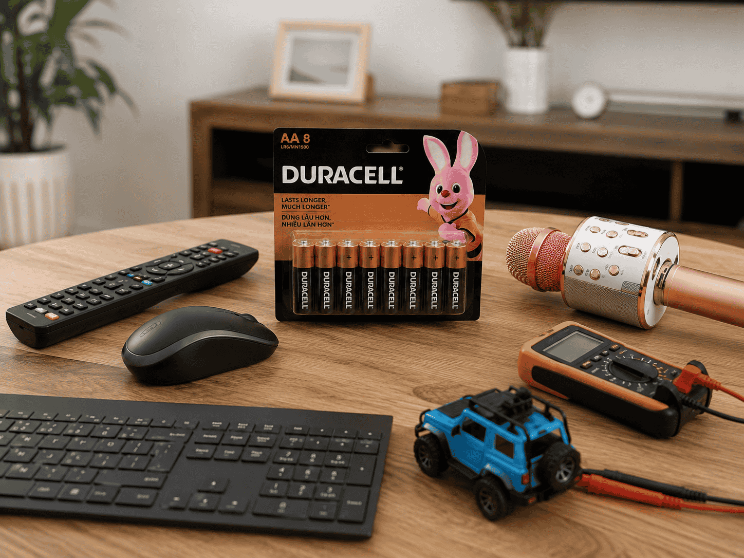 Pin Duracell AA LR6 MN1500 dùng cho điều khiển chuột bàn phím micro đồ chơi