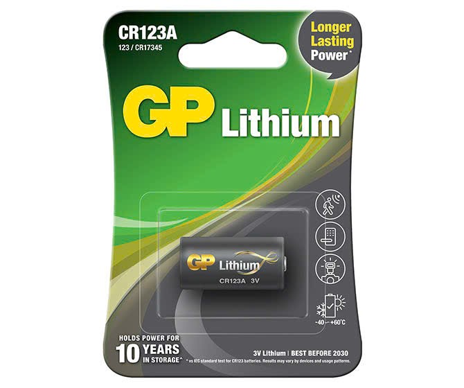 Pin CR123A GP 3V Lithium chính hãng – hình 1