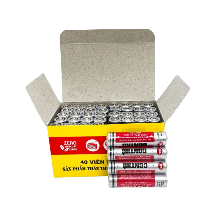 Hộp pin Con Thỏ AAA phù hợp tạp hóa siêu thị mini